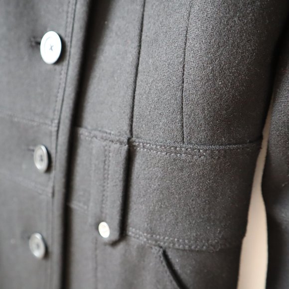 Community Military Style Black Jacket, Size 2 - Picture 8 of 17